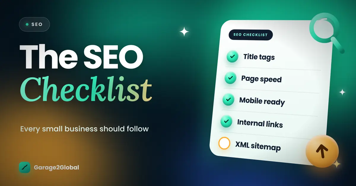 SEO checklist every small business should follow